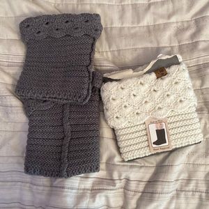 two packs boots leg warmers